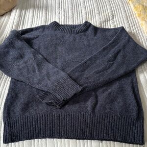 Eddie Bauer Dark Gray wool (85%) Crewneck Sweater